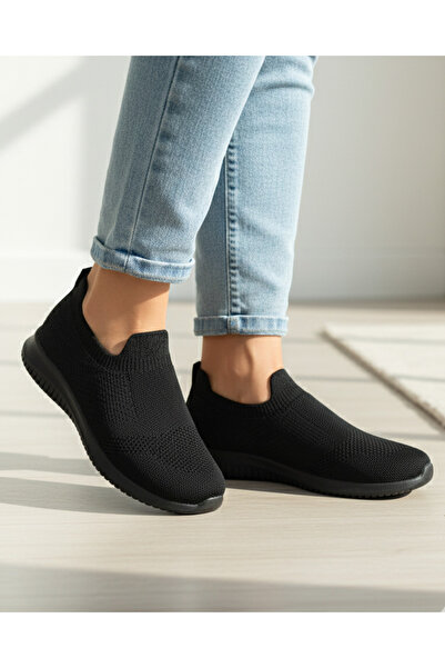 REDTAG Women Black Slip On Sneaker