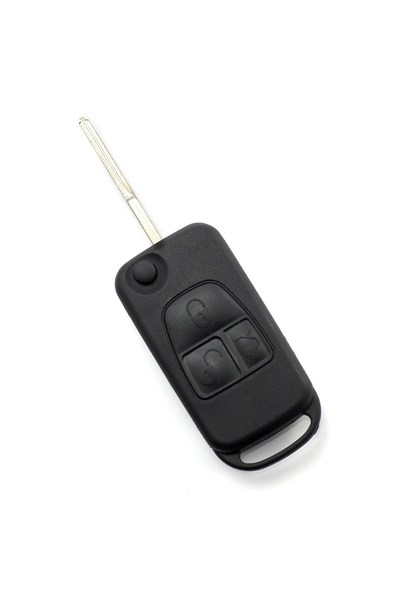 CED AUTO TRADE Mercedes Benz - Carcasa tip cheie briceag cu 3 butoane, lama 2 "piste"