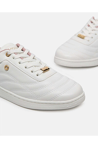 REDTAG Women White Lace Up Sneakers