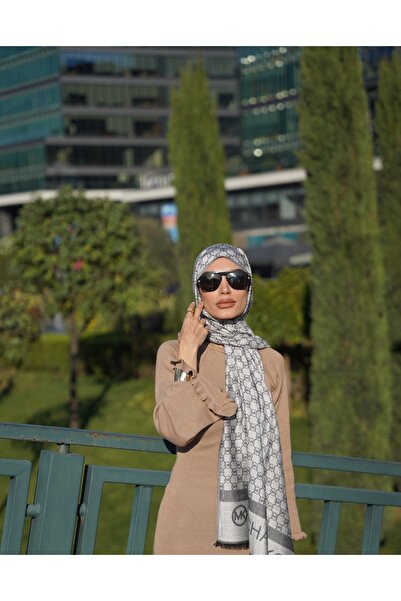 sem oyuncak Luxury Shawl Cotton Cashmere Silk Shawl 4 Seasons Mk Pattern Double-Sided 70 X 200 cm