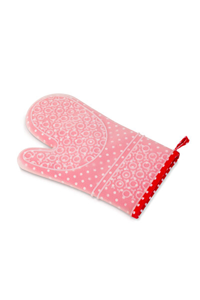 Alista Home Ръкавица за фурна от силикон и памук - 29,5 x 18,5 см - червена