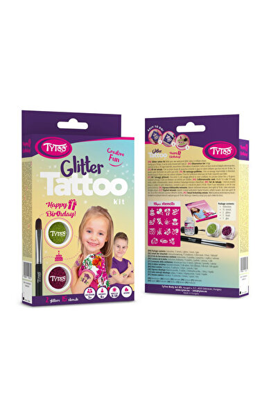 OEM Set de tatuaje cu sclipici TyToo Happy Birthday