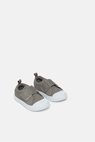 REDTAG Infant Boys Grey Velcro Sneakers