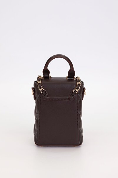 Levidor Dark Brown Rectangular Shape Handbag