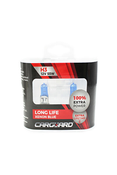 CED AUTO TRADE Set de 2 becuri Halogen H3 +100% Intensitate - LONG LIFE