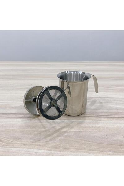 LUXURY 350ml milk frother container, stainless steel milk frothing and coffee tamping device