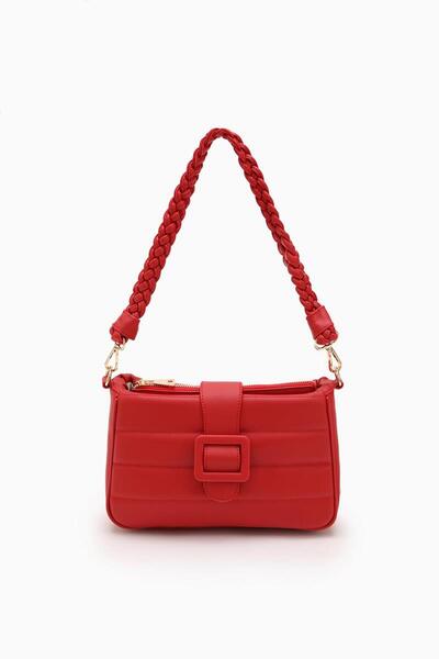 Levidor Quilted Soft Women's Shoulder Bag, Messenger Bag, Women's Bag 2 Different Straps ( 27x16x7.5 cm)