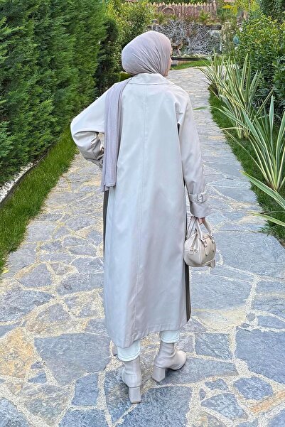 lamelif Retrica Καμπαρντίνα δύο χρωμάτων Χακί