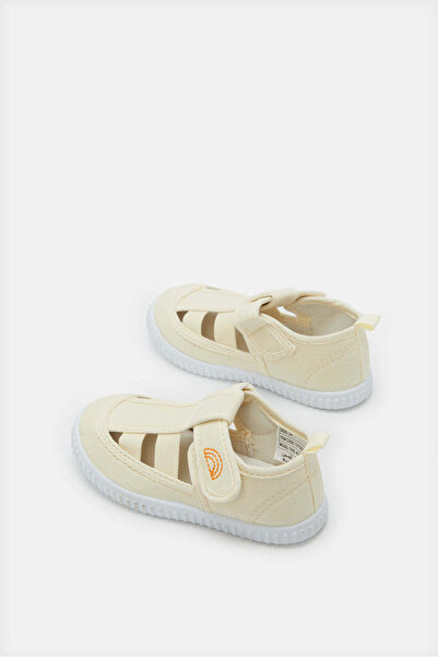 REDTAG Infant Boys Cream Strap Sandals