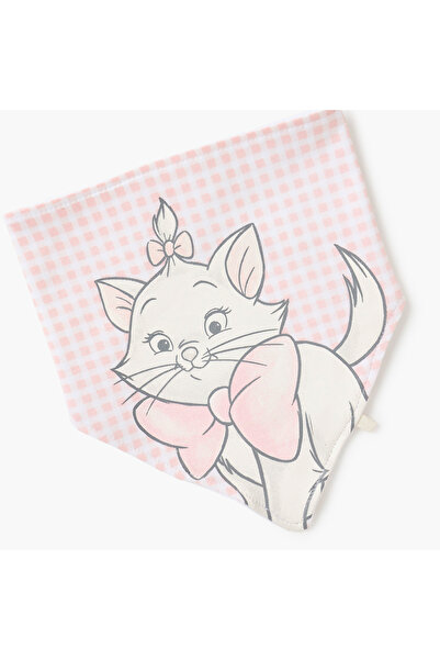 Disney Marie Print Muslin Bib with Button Closure