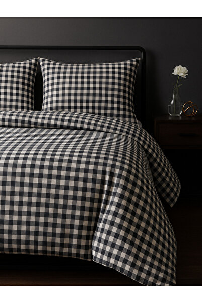 Tabu Home Ranforce Black Single Duvet Cover Set