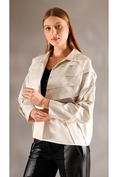 shE tekstil Italian Style Design Jacket Beige