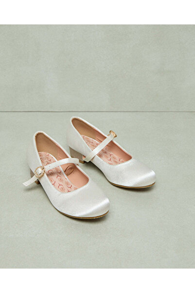 REDTAG Senior Girls Ivory Strap Ballerina