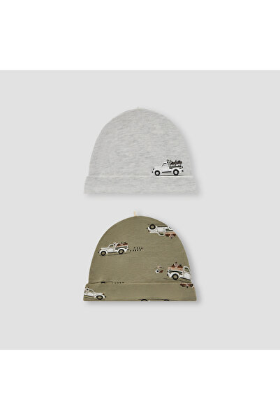 Juniors Vehicle Print Beanie - Set of 2