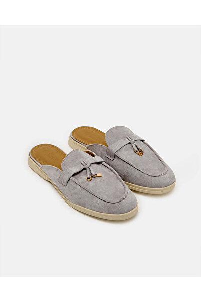 REDTAG Women Grey Mule With Metal Trim Upper