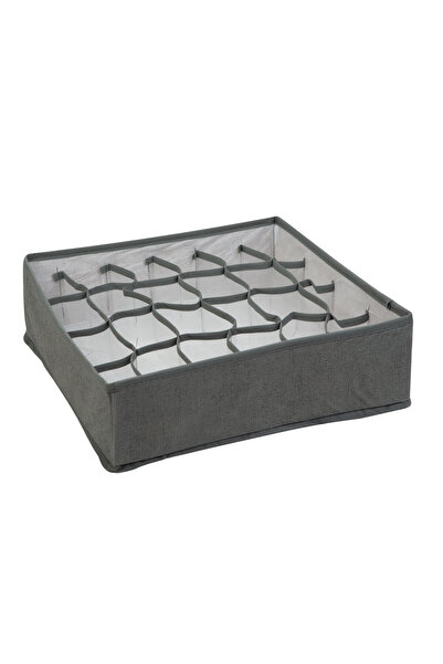 CED AUTO TRADE Storage box - 32 x 32 x 10 cm - 24 pockets - gray