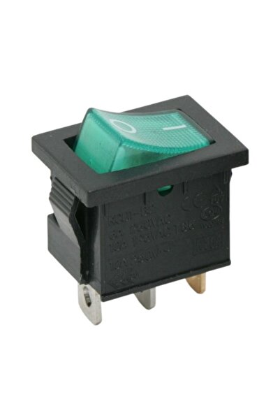 Alista Home Set of 5 pieces Rocker switch 1 circuit 6A-250V OFF-ON, green lights