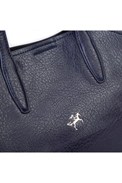 Nas Bag Women's Large Shoulder Bag Crossbody Strap Navy Blue Victoria