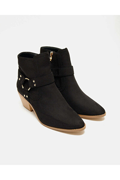 REDTAG Women Black Embellished Chelsea Boots