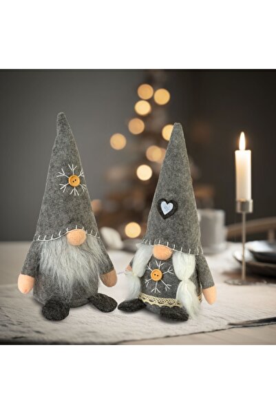 OEM Decor de Craciun – Mos scandinav / spiridus textil – 25 cm – 2 modele