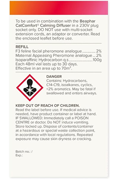 Beaphar CatComfort Excellence Refill (30 days) - Pheromone Refill for Cat Diffuser