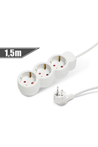 CED AUTO TRADE Delight - Prelungitor cu distribuitor triplu - 1,5 m