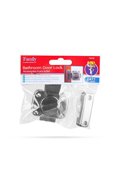 CED AUTO TRADE Bathroom door latch - aluminum - 65 x 55 x 24 mm