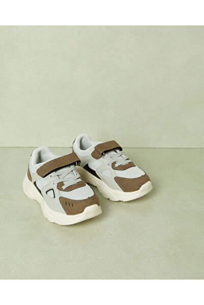 REDTAG Boys Grey Colour Block Chunky Sneaker