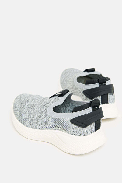 REDTAG Boys Grey Knitted Slip-On Shoes