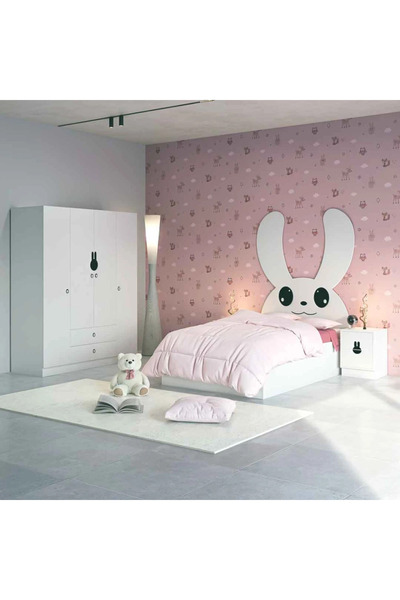 Stylish Home Children's bedroom in white -BD-bunny01