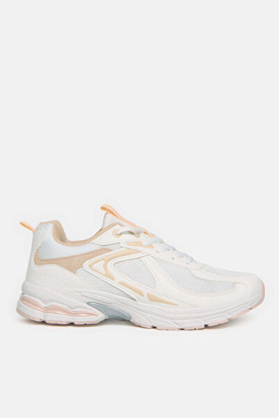 REDTAG Women White Lace Up Sneakers