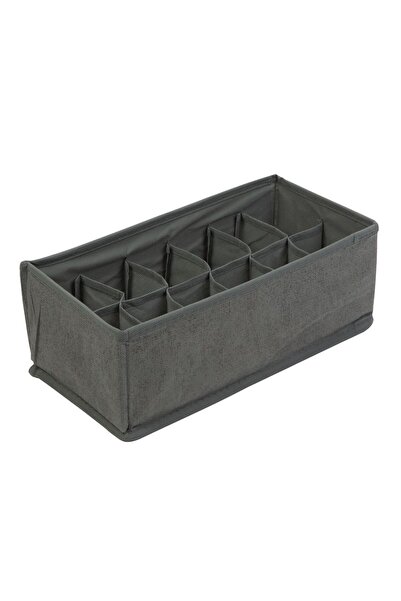 CED AUTO TRADE Storage box - 32 x 16 x 11 cm - 12 pockets - gray