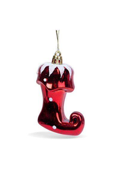 Alista Home Στολίδι χριστουγεννιάτικου δέντρου - λαμπερές μπότες - 8 x 6 x 4 εκ.