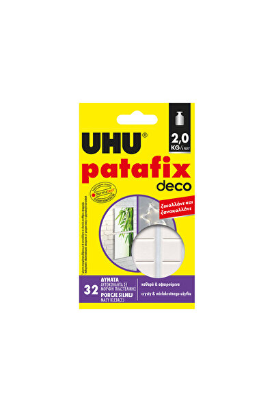 OEM UHU Patafix homedeco - lipici din plastic alb - 32 buc / pachet