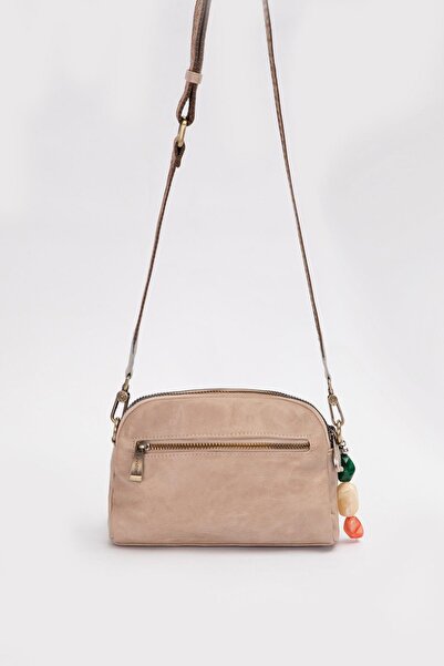 Levidor Shoulder Bag with Mink Bead Accessory Detail