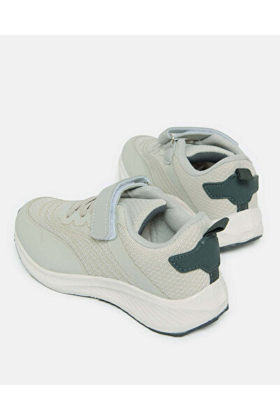 REDTAG Boys Grey Textured Trainer