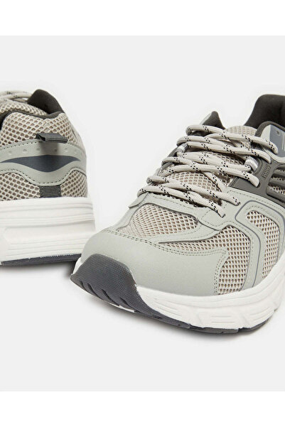 REDTAG Men Grey Material Block Trainer