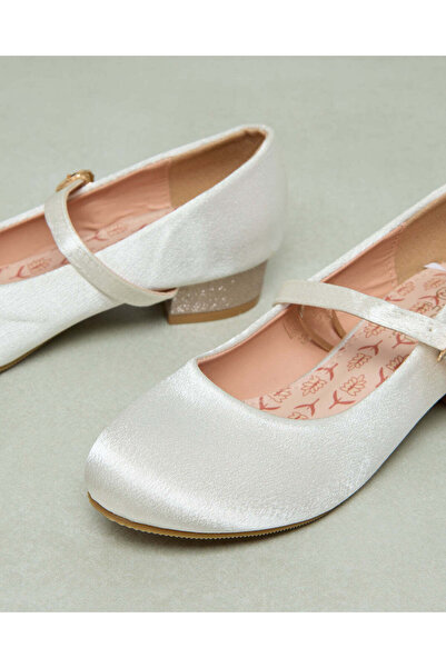 REDTAG Senior Girls Ivory Strap Ballerina