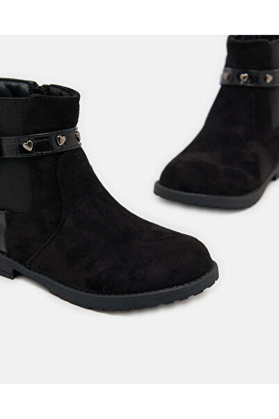 REDTAG Girls Black Patent Chelsea Boot