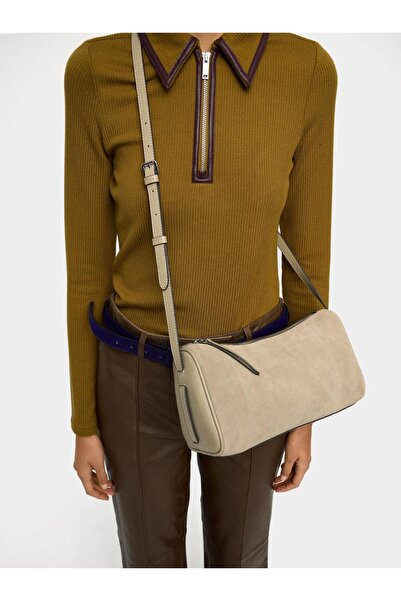 PARFOIS Deri Detaylı Çapraz Askılı Çanta