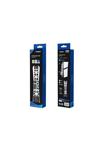 Doreka Ps5 Pro Versiyon Uyumlu RGB Işıklı Arka Soğutucu Fan Tp5-35153S