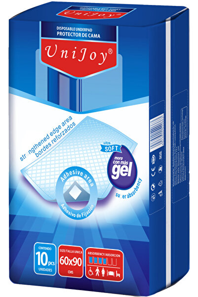 Advanced Health UniJoy Absorbent Underpad for User, Pack of 10 Pads