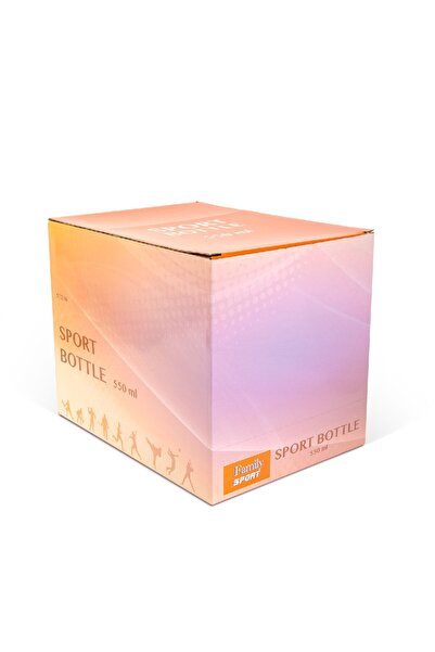 CED AUTO TRADE Sports bottle – transparent plastic – 550 ml – 3 colors