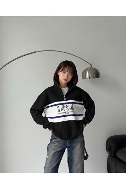 Touz Moda Streetwear με μισό φερμουάρ 1994 με τύπωμα Sweet