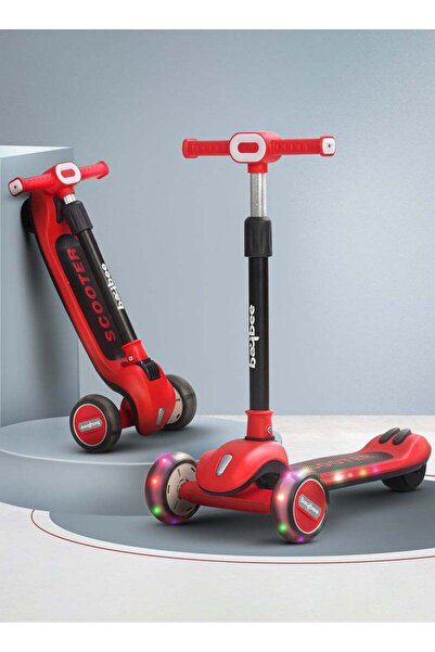BAYBEE Cruze Scooter for Children,3 Wheel Smart Kick Scooter with Foldable & ...
