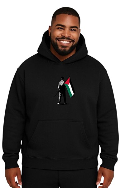 BENROMA ÖZGÜR FİLİSTİN BASKILI BÜYÜK BEDEN UNİSEX SWEATSHIRT
