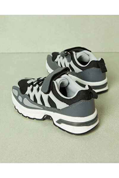 REDTAG Boys Grey Colour Block Chunky Sneaker