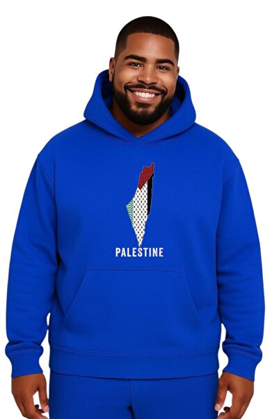 BENROMA Palestine Printed Large Size Unisex Sweatshirt