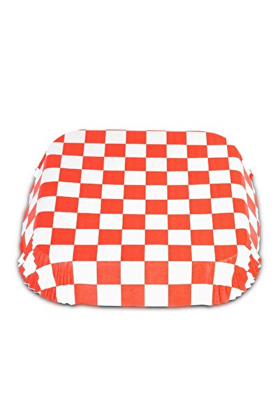 CED AUTO TRADE Baking Paper for Air Fryer - Checkered Pattern, Square, 23 x 23 cm - 50 Pieces/Pack