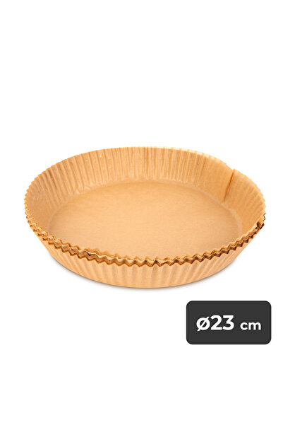 CED AUTO TRADE Baking paper for air fryer - round - 23 cm - 50 pcs/pack